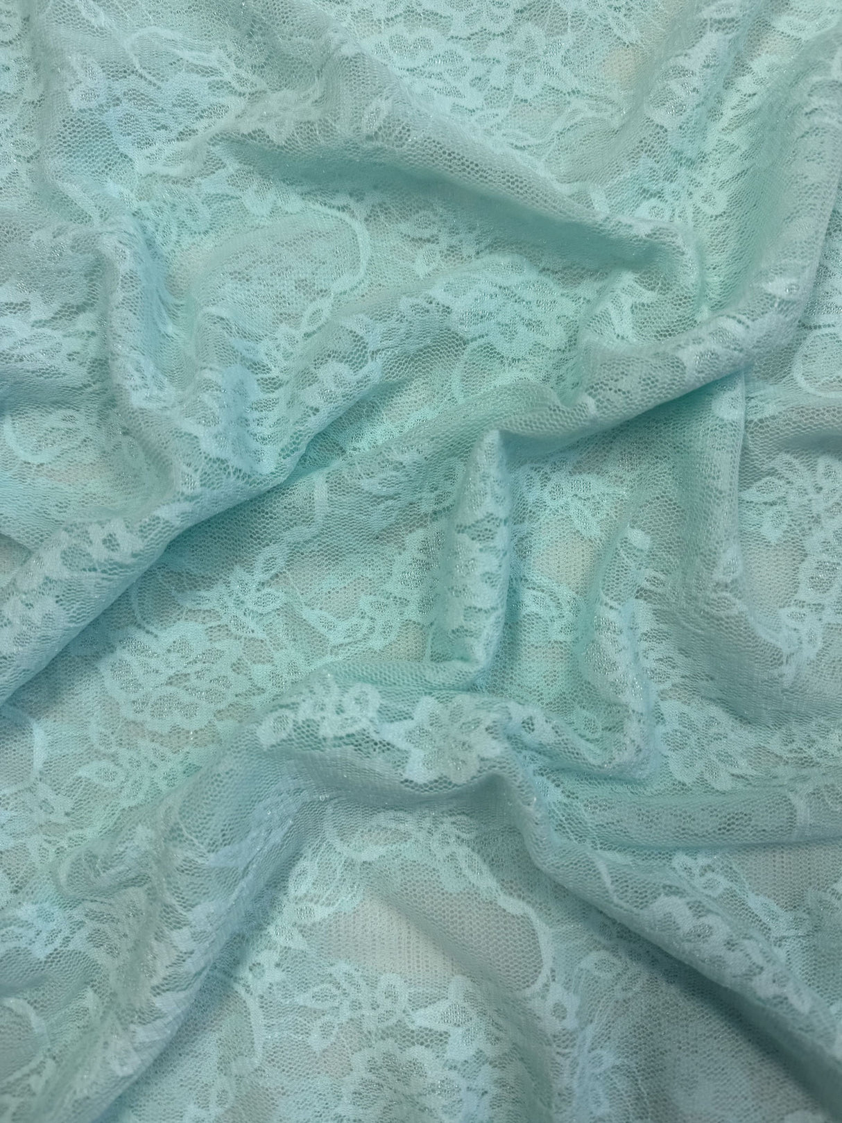 LACE-2566 AQUA MINT LACE