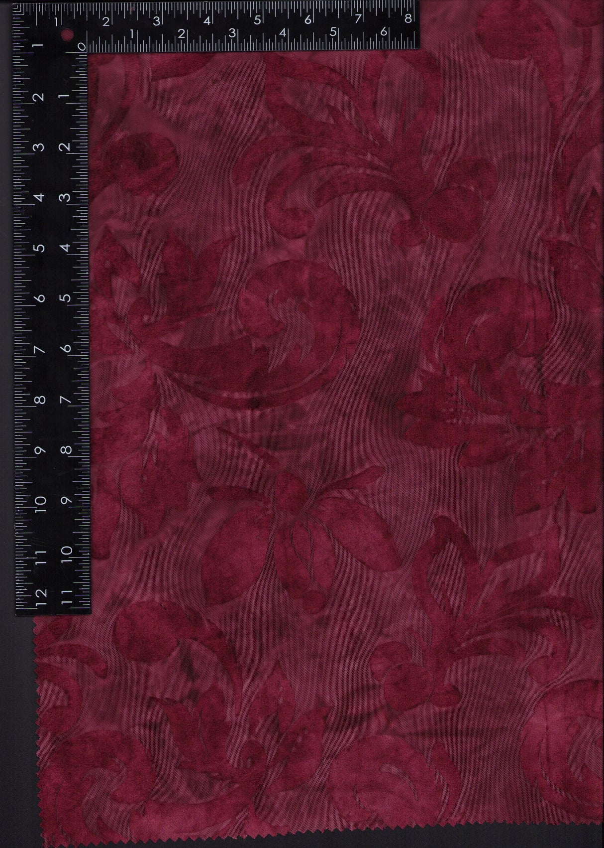 E260106-005F BURGUNDY FLOCKING