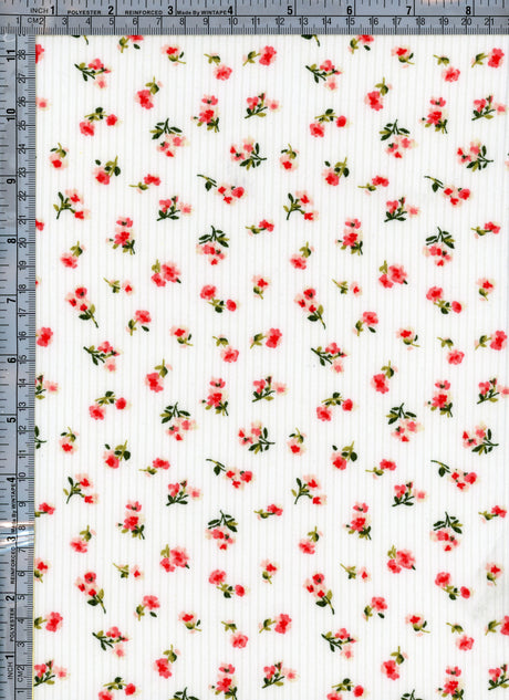 NFF181209-026 IVORY/CORAL PRINTS