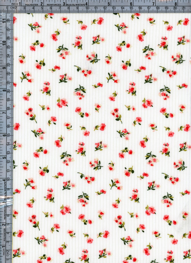 NFF181209-026 IVORY/CORAL PRINTS