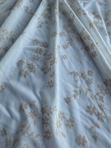 F250313-005F IVORY/TAUPE FLOCKING