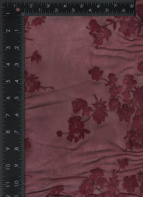 F260346-005F BURGUNDY FLOCKING