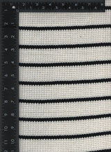KNIT-2621 BLACK/IVORY YARN DYE FABRICS