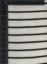 KNIT-2621 BLACK/IVORY YARN DYE FABRICS