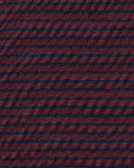 NOV-STP9548 WINE/NAVY YARN DYE FABRICS